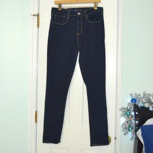 Levi's 721 High Rise Skinny Jeans W30 L32 Dark Blue Rinse